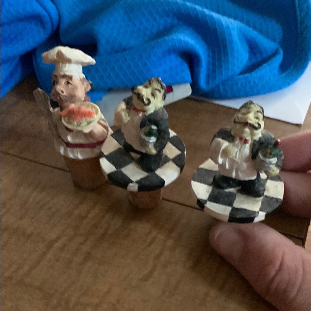 Chef and Waiter Bottle Stoppers